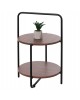 ΒΟΗΘΗΤΙΚΟ ΤΡΑΠΕΖΙ SYLO HM9618.02 MDF ΣΕ ΚΑΡΥΔΙ-ΜΑΥΡΟ ΜΕΤΑΛΛΟ Φ44x66Υεκ.