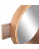 ΚΑΘΡΕΠΤΗΣ ΤΟΙΧΟΥ ΣΤΡΟΓΓΥΛΟΣ SCUTTLE HM4222 FIR WOOD&MDF-BLACK METAL 80x6,5x30,5Υεκ.