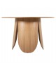 ΤΡΑΠΕΖΙ ΣΤΡΟΓΓΥΛΟ DENTY HM9612.01 MDF ΜΕ ΚΑΠΛΑΜΑ ΔΡΥΟΣ-ΧΡΩΜΑ ΔΡΥΟΣ Φ120x75Υεκ.