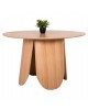 ΤΡΑΠΕΖΙ ΣΤΡΟΓΓΥΛΟ DENTY HM9612.01 MDF ΜΕ ΚΑΠΛΑΜΑ ΔΡΥΟΣ-ΧΡΩΜΑ ΔΡΥΟΣ Φ120x75Υεκ.