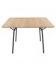 ΤΡΑΠΕΖΙ ΤΡΑΠΕΖΑΡΙΑΣ TRENK HM9614.01 MDF ΜΕ ΚΑΠΛΑΜΑ ΔΡΥΟΣ ΦΥΣΙΚΟ-ΜΑΥΡΟ ΜΕΤΑΛΛΟ 120x120x75Υεκ.