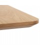 ΤΡΑΠΕΖΙ ΤΡΑΠΕΖΑΡΙΑΣ TRENK HM9614.01 MDF ΜΕ ΚΑΠΛΑΜΑ ΔΡΥΟΣ ΦΥΣΙΚΟ-ΜΑΥΡΟ ΜΕΤΑΛΛΟ 120x120x75Υεκ.