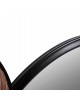 ΚΑΘΡΕΠΤΗΣ ΤΟΙΧΟΥ ΣΤΡΟΓΓΥΛΟΣ DAVION HM4217 MDF-BLACK METAL 123x5x63Υεκ.