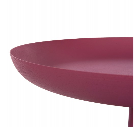 ΤΡΑΠΕΖΙ ΒΟΗΘΗΤΙΚΟ ΣΤΡΟΓΓΥΛΟ DELBEL HM4262.06 ΜΕΤΑΛΛΟ ΣΕ ΡΟΖ Φ36x49Υ εκ.