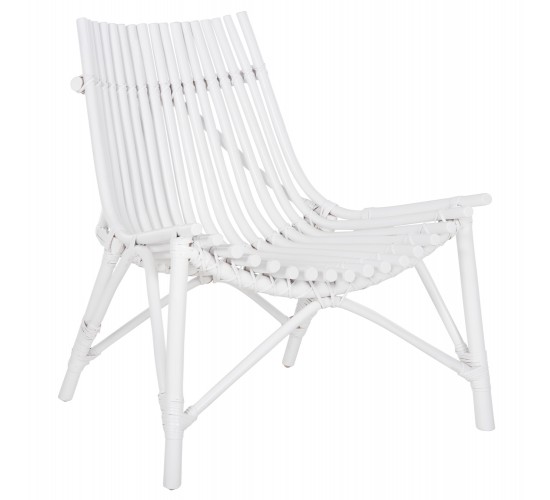 ΚΑΡΕΚΛΑ ΕΞΩΤ.ΧΩΡΟΥ CELLION HM9812.03 ΡΑΒΔΟΙ RATTAN ΣΕ ΛΕΥΚΟ ΧΡΩΜΑ 76x72x83Υεκ.
