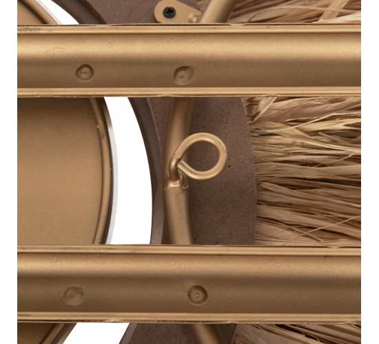 ΡΟΛΟΙ ΤΟΙΧΟΥ HM4200 ΜΕΤΑΛΛΟ & ΙΝΕΣ RAFFIA ΣΕ ΓΗΙΝΑ ΧΡΩΜΑΤΑ 100x49Υεκ.