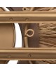 ΡΟΛΟΙ ΤΟΙΧΟΥ HM4200 ΜΕΤΑΛΛΟ & ΙΝΕΣ RAFFIA ΣΕ ΓΗΙΝΑ ΧΡΩΜΑΤΑ 100x49Υεκ.