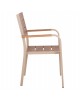 ΠΟΛΥΘΡΟΝΑ ΑΛΟΥΜΙΝΙΟΥ SAGA HM5127.04 ΣΑΜΠΑΝΙ ΜΕ POLYWOOD 55x52x86Yεκ.
