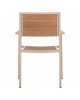 ΠΟΛΥΘΡΟΝΑ ΑΛΟΥΜΙΝΙΟΥ SAGA HM5127.04 ΣΑΜΠΑΝΙ ΜΕ POLYWOOD 55x52x86Yεκ.