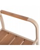 ΠΟΛΥΘΡΟΝΑ ΑΛΟΥΜΙΝΙΟΥ SAGA HM5127.04 ΣΑΜΠΑΝΙ ΜΕ POLYWOOD 55x52x86Yεκ.