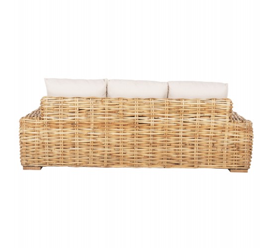 ΚΑΝΑΠΕΣ ΤΡΙΘΕΣΙΟΣ ΕΞ.ΧΩΡΟΥ TROPEL HM9808 ΞΥΛΟ MANGO-RATTAN ΦΥΣΙΚΟ-ΛΕΥΚΑ ΜΑΞΙΛΑΡΙΑ 216x88x85Υεκ 3θέσιος
