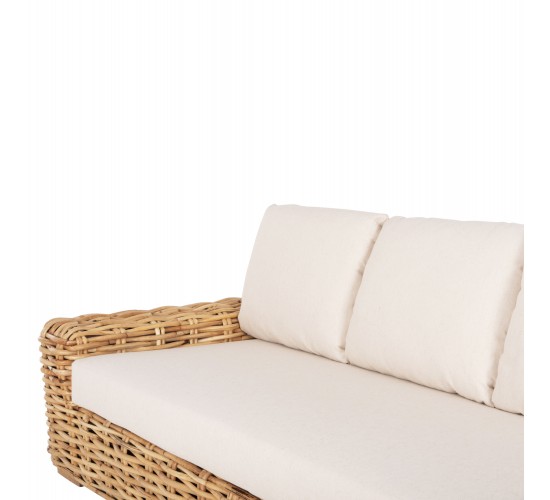 ΚΑΝΑΠΕΣ ΤΡΙΘΕΣΙΟΣ ΕΞ.ΧΩΡΟΥ TROPEL HM9808 ΞΥΛΟ MANGO-RATTAN ΦΥΣΙΚΟ-ΛΕΥΚΑ ΜΑΞΙΛΑΡΙΑ 216x88x85Υεκ 3θέσιος