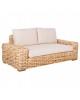 ΚΑΝΑΠΕΣ 2-ΘΕΣΙΟΣ TROPEL HM9809 ΞΥΛΟ MANGO-RATTAN ΦΥΣΙΚΟ-ΛΕΥΚΑ ΜΑΞΙΛΑΡΙΑ 192x88x70-85Υεκ. 2θέσιος