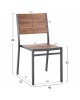 ΚΑΡΕΚΛΑ ΑΛΟΥΜΙΝΙΟΥ SAGA HM6063.02 ΣΚΟΥΡΟ ΓΚΡΙ ΜΕ POLYWOOD 46x52x86Υεκ.