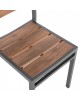 ΚΑΡΕΚΛΑ ΑΛΟΥΜΙΝΙΟΥ SAGA HM6063.02 ΣΚΟΥΡΟ ΓΚΡΙ ΜΕ POLYWOOD 46x52x86Υεκ.