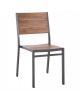 ΚΑΡΕΚΛΑ ΑΛΟΥΜΙΝΙΟΥ SAGA HM6063.02 ΣΚΟΥΡΟ ΓΚΡΙ ΜΕ POLYWOOD 46x52x86Υεκ.