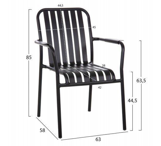 ΠΟΛΥΘΡΟΝΑ ΑΛΟΥΜΙΝΙΟΥ RACHEL HM6088.01 ΜΑΥΡΗ 63x58x85Υεκ.