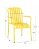 ΠΟΛΥΘΡΟΝΑ ΑΛΟΥΜΙΝΙΟΥ RACHEL HM6088.06 ΚΙΤΡΙΝΗ 63x58x85Υεκ.