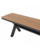 ΠΑΓΚΑΚΙ ΑΛΟΥΜΙΝΙΟΥ TAWNEE HM6038.01 ΑΝΘΡΑΚΙ ΜΕ POLYWOOD ΚΑΘΙΣΜΑ ΣΕ ΦΥΣΙΚΟ ΧΡΩΜΑ 150x36x45Υεκ. 3θέσιο