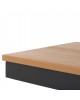 ΠΑΓΚΑΚΙ ΑΛΟΥΜΙΝΙΟΥ TAWNEE HM6038.01 ΑΝΘΡΑΚΙ ΜΕ POLYWOOD ΚΑΘΙΣΜΑ ΣΕ ΦΥΣΙΚΟ ΧΡΩΜΑ 150x36x45Υεκ. 3θέσιο