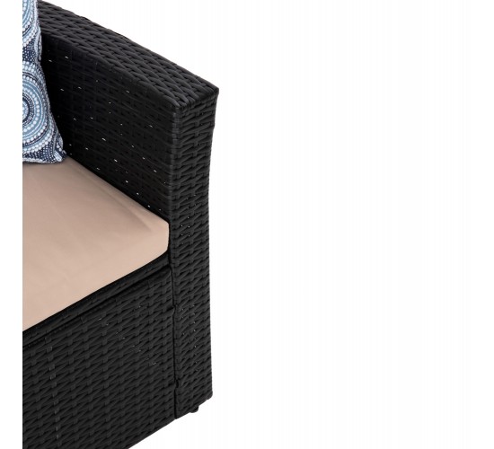 ΣΑΛΟΝΙ ΕΞ.ΧΩΡΟΥ 4ΤΜΧ THORE HM5978 ΣΥΝΘ. RATTAN ΑΝΘΡΑΚΙ-ΜΠΕΖ ΜΑΞΙΛΑΡΙΑ