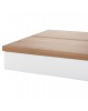 ΠΑΓΚΑΚΙ ΑΛΟΥΜΙΝΙΟΥ TAWNEE HM6040.02 ΛΕΥΚΟ-POLYWOOD ΚΑΘΙΣΜΑ ΦΥΣΙΚΟ 220x36x44,5Υεκ. 4θέσιο