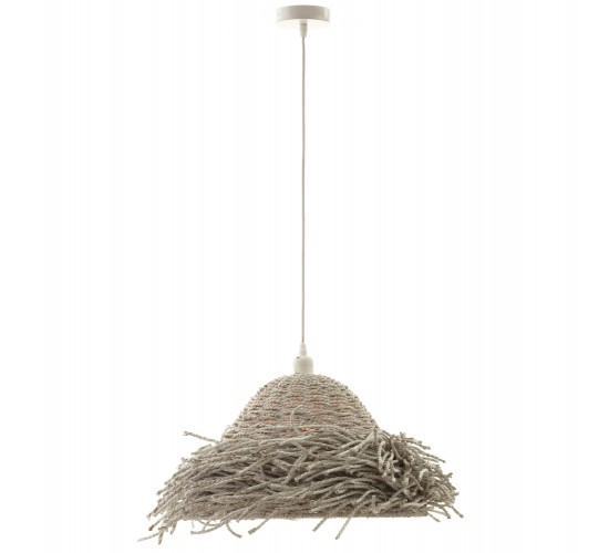 ΦΩΤΙΣΤΙΚΟ ΟΡΟΦΗΣ ΚΡΕΜΑΣΤΟ HM4349 SEAGRASS ΣΕ WHITEWASH ΧΡΩΜΑ Φ60x25Υεκ.