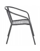 ΠΟΛΥΘΡΟΝΑ SWIFTER HM5969.01 ΜΕΤΑΛΛΟ ΓΚΡΙ-ΣΥΝΘ. RATTAN ΓΚΡΙ 54x61x75Υεκ.