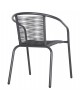 ΠΟΛΥΘΡΟΝΑ SWIFTER HM5969.01 ΜΕΤΑΛΛΟ ΓΚΡΙ-ΣΥΝΘ. RATTAN ΓΚΡΙ 54x61x75Υεκ.