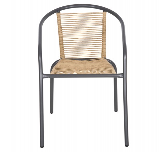 ΠΟΛΥΘΡΟΝΑ SWIFTER HM5969.02 ΜΕΤΑΛΛΟ ΓΚΡΙ-ΣΥΝΘ. RATTAN ΣΕ ΦΥΣΙΚΟ 54x61x75Υεκ.
