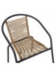 ΠΟΛΥΘΡΟΝΑ SWIFTER HM5969.02 ΜΕΤΑΛΛΟ ΓΚΡΙ-ΣΥΝΘ. RATTAN ΣΕ ΦΥΣΙΚΟ 54x61x75Υεκ.