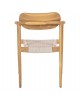 ΠΟΛΥΘΡΟΝΑ OSLO HM9636.07 ΞΥΛΟ TEAK ΦΥΣΙΚΟ & ΜΠΕΖ ΣΧΟΙΝΙ 55x54x80Yεκ.