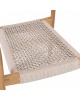 ΠΟΛΥΘΡΟΝΑ OSLO HM9636.07 ΞΥΛΟ TEAK ΦΥΣΙΚΟ & ΜΠΕΖ ΣΧΟΙΝΙ 55x54x80Yεκ.