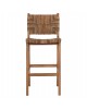 ΣΚΑΜΠΟ ΜΠΑΡ WALTER HM9841 ΞΥΛO TEAK ΣΕ ΦΥΣΙΚΟ-ΨΑΘΑ 46x55x105Υ εκ.