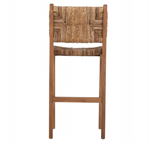 ΣΚΑΜΠΟ ΜΠΑΡ WALTER HM9841 ΞΥΛO TEAK ΣΕ ΦΥΣΙΚΟ-ΨΑΘΑ 46x55x105Υ εκ.