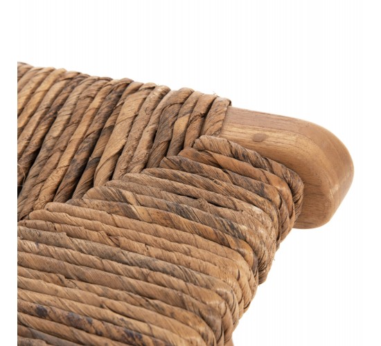 ΣΚΑΜΠΟ ΜΠΑΡ WALTER HM9841 ΞΥΛO TEAK ΣΕ ΦΥΣΙΚΟ-ΨΑΘΑ 46x55x105Υ εκ.