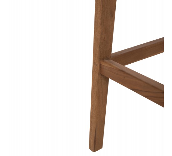 ΣΚΑΜΠΟ ΜΠΑΡ WALTER HM9841 ΞΥΛO TEAK ΣΕ ΦΥΣΙΚΟ-ΨΑΘΑ 46x55x105Υ εκ.