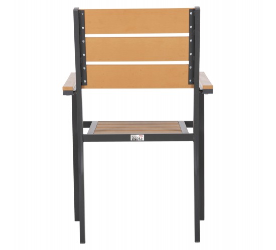 ΠΟΛΥΘΡΟΝΑ ΑΛΟΥΜΙΝΙΟΥ SAGA HM5981.03 ΑΝΘΡΑΚΙ-POLYWOOD ΣΕ ΦΥΣΙΚΟ 55x55x86Υεκ.