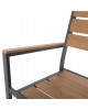 ΠΟΛΥΘΡΟΝΑ ΑΛΟΥΜΙΝΙΟΥ SAGA HM5981.03 ΑΝΘΡΑΚΙ-POLYWOOD ΣΕ ΦΥΣΙΚΟ 55x55x86Υεκ.
