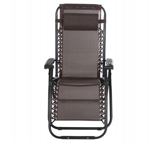 ΠΟΛΥΘΡΟΝΑ RELAX COMPANION HM5095.13 ΚΑΦΕ TEXTILENE-ΜΑΥΡΟ ΜΕΤΑΛΛΟ 67x145x110Υεκ.