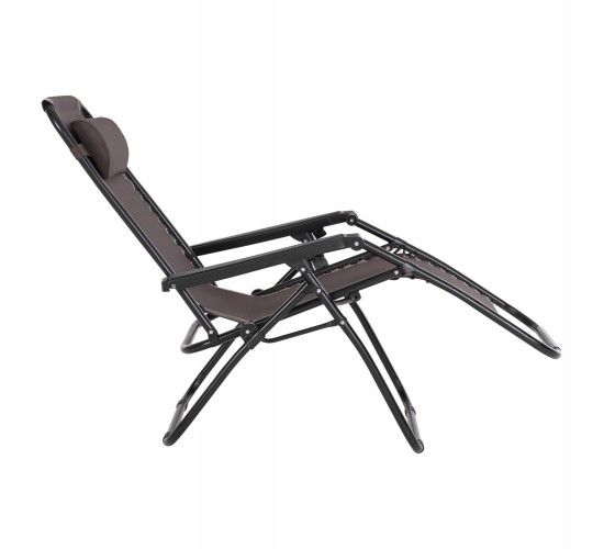ΠΟΛΥΘΡΟΝΑ RELAX COMPANION HM5095.13 ΚΑΦΕ TEXTILENE-ΜΑΥΡΟ ΜΕΤΑΛΛΟ 67x145x110Υεκ.