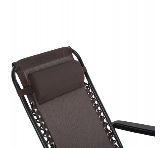 ΠΟΛΥΘΡΟΝΑ RELAX COMPANION HM5095.13 ΚΑΦΕ TEXTILENE-ΜΑΥΡΟ ΜΕΤΑΛΛΟ 67x145x110Υεκ.