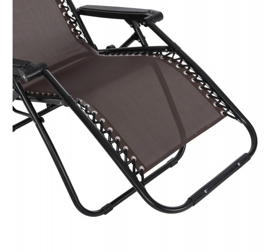 ΠΟΛΥΘΡΟΝΑ RELAX COMPANION HM5095.13 ΚΑΦΕ TEXTILENE-ΜΑΥΡΟ ΜΕΤΑΛΛΟ 67x145x110Υεκ.