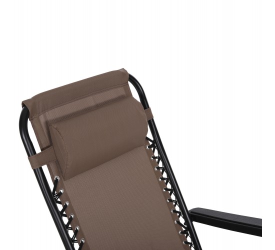 ΠΟΛΥΘΡΟΝΑ RELAX COMPANION HM5095.14 ΣΑΜΠΑΝΙ TEXTILENE-ΜΑΥΡΟ ΜΕΤΑΛΛΟ 67x145x110Υεκ.