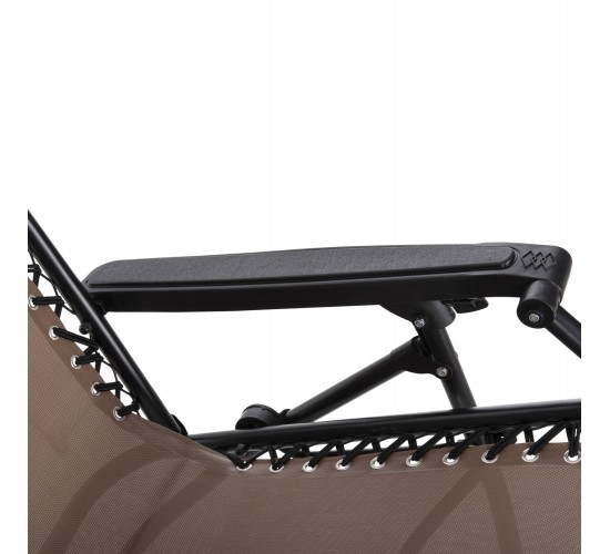 ΠΟΛΥΘΡΟΝΑ RELAX COMPANION HM5095.14 ΣΑΜΠΑΝΙ TEXTILENE-ΜΑΥΡΟ ΜΕΤΑΛΛΟ 67x145x110Υεκ.