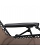 ΠΟΛΥΘΡΟΝΑ RELAX COMPANION HM5095.14 ΣΑΜΠΑΝΙ TEXTILENE-ΜΑΥΡΟ ΜΕΤΑΛΛΟ 67x145x110Υεκ.
