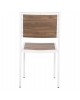 ΚΑΡΕΚΛΑ ΑΛΟΥΜΙΝΙΟΥ SAGA HM6063.01 ΛΕΥΚΗ ΜΕ POLYWOOD 46x52x86Υεκ.