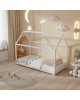 ΚΡΕΒΑΤΙ ΠΑΙΔΙΚΟ PEPE HM678.03 τ.MONTESSORI ΞΥΛΟ ΠΕΥΚΟ ΛΕΥΚΟ- 140x70εκ