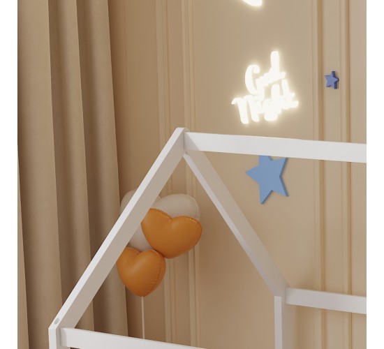 ΚΡΕΒΑΤΙ ΠΑΙΔΙΚΟ PEPE HM678.03 τ.MONTESSORI ΞΥΛΟ ΠΕΥΚΟ ΛΕΥΚΟ- 140x70εκ