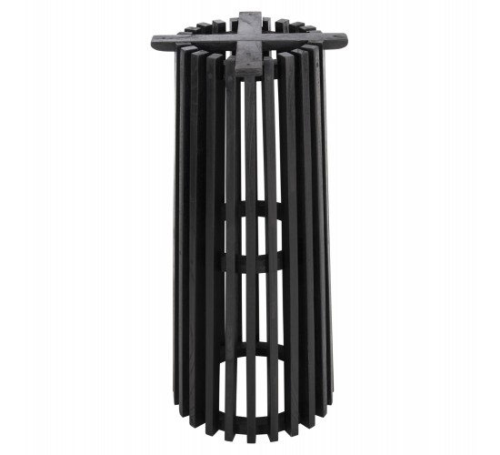 ΒΑΣΗ BAR STAND ΣΤΡΟΓΓΥΛΗ FRANTZ HM9857.12 MINDI ΞΥΛΟ ΣΕ ΜΑΥΡΟ Φ40x90Υεκ.